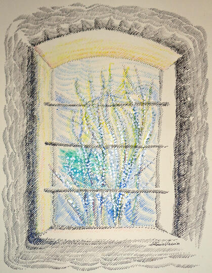 Finestra del fienile - China su carta