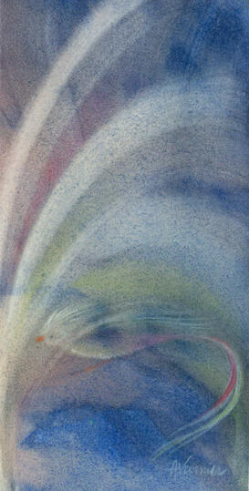 Animali - Acquarello, pastello cm. 15x7