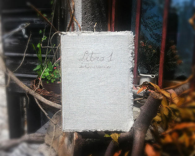 Libro fatto a mano e dipinto