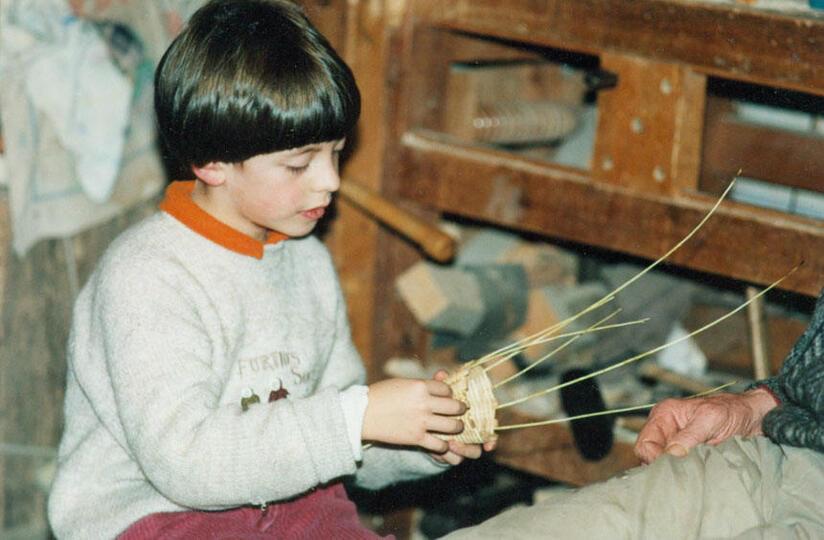 Silvano che intreccia