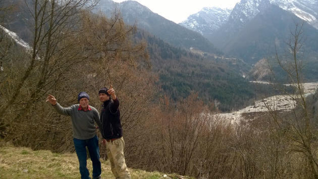 Carlo e Federico con dietro la vallata