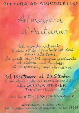 Locandina corso di pittura ad acquarello